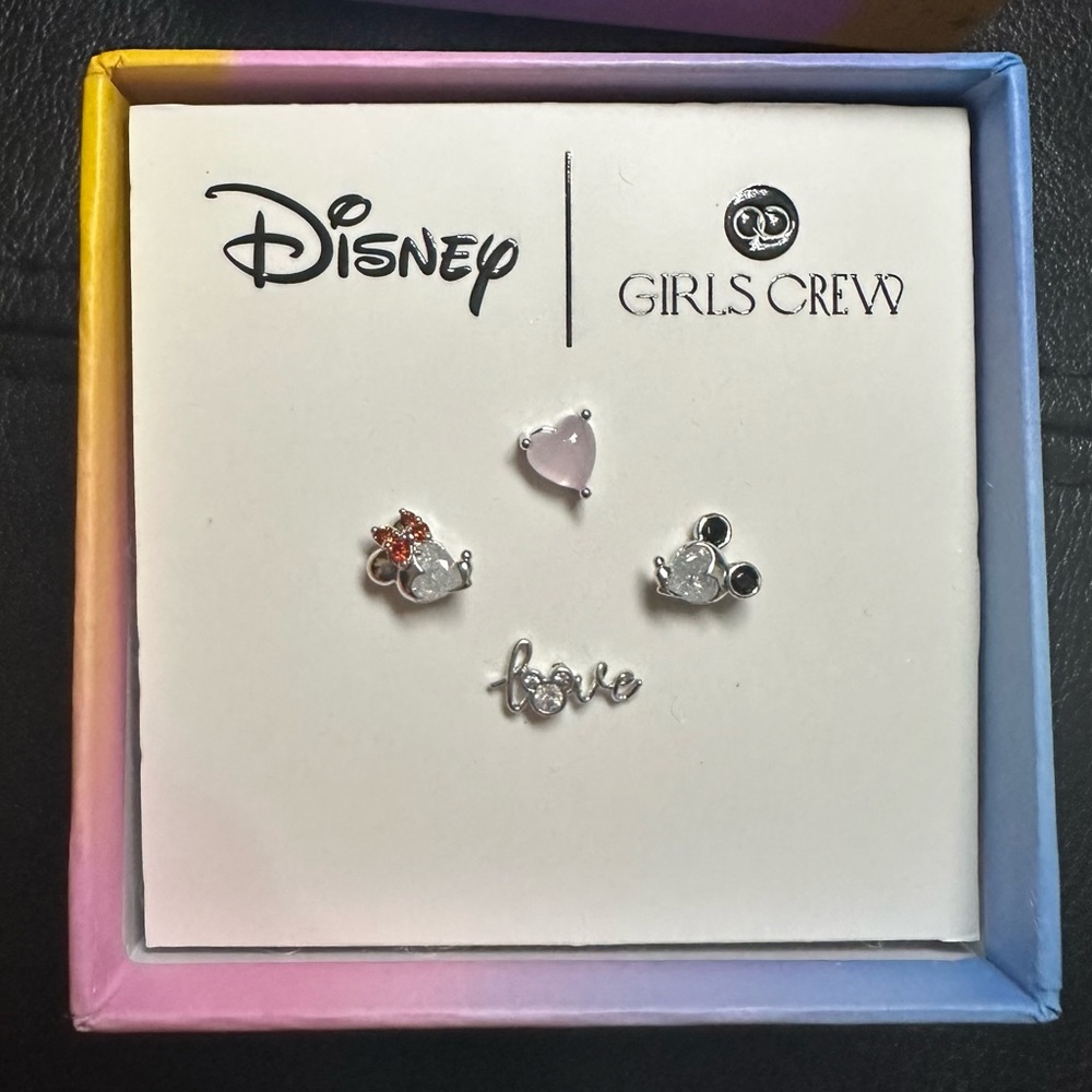 Girls Crew Disney Forever Love Earring Set